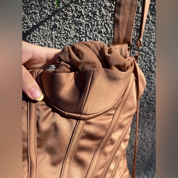 ❌SOLD❌House of CB Talya Toffee Corset Midi Dress - Picture 9 of 15